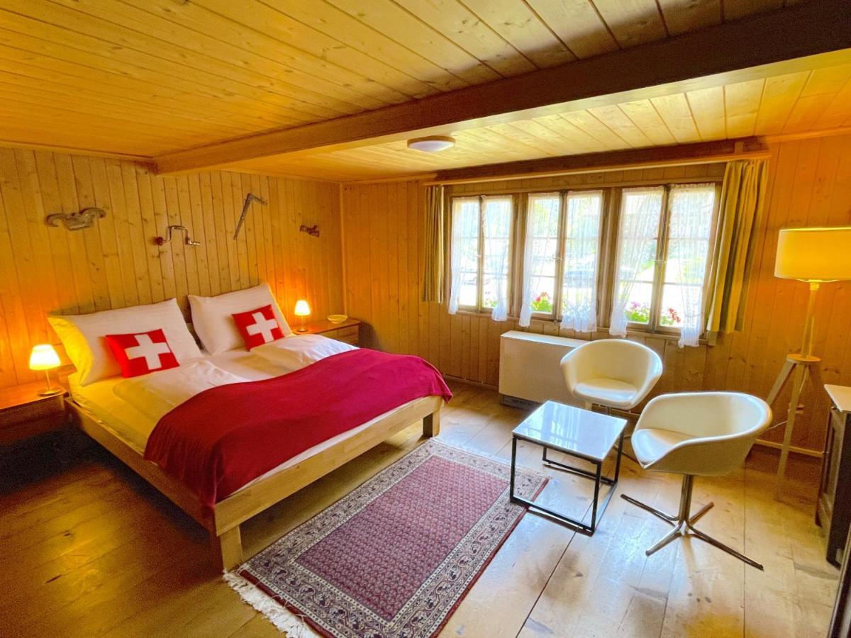 Swisshut Stunning Views Alps Lake - Chalet Erli Därligen Zewnętrze zdjęcie
