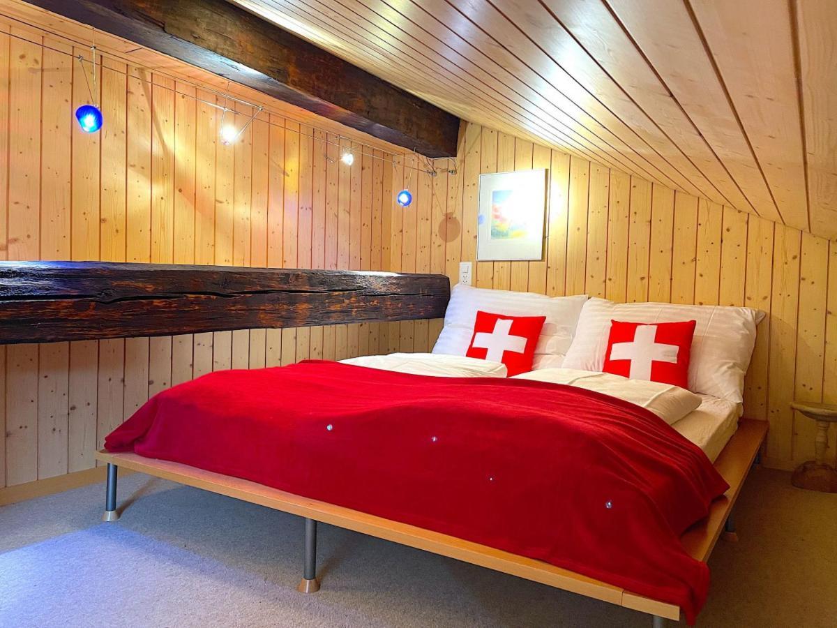 Swisshut Stunning Views Alps Lake - Chalet Erli Därligen Zewnętrze zdjęcie